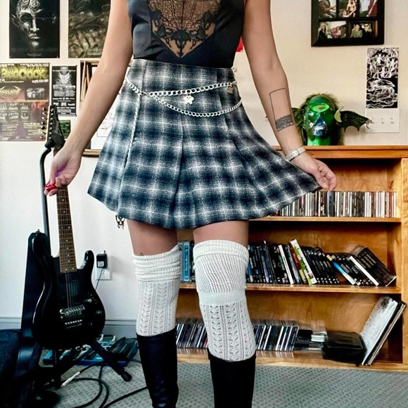 90s wool mini skirt - Picture 3 of 4